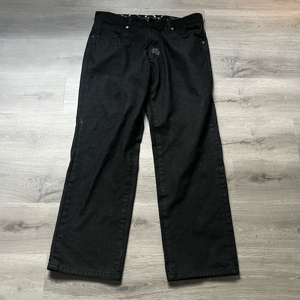 Men's CEZER Black Straight-Leg Jeans Size 38/40.